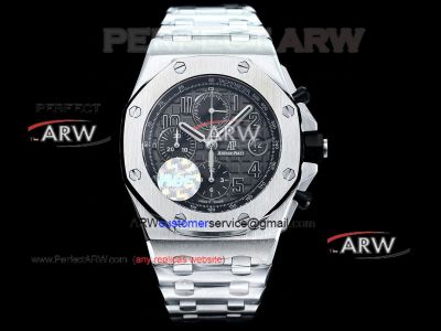 HBF Factory Clone Audemars Piguet Royal Oak Offshore Chronograph Grey SS Watch